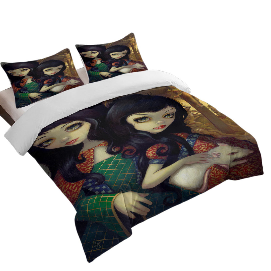 Duvet Covers King with The Vampires Dark Art I Vampiri La Sorelle