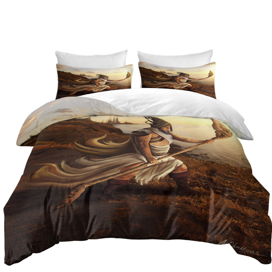 Duvet Covers with Arcturios Fantasy Art Warrior