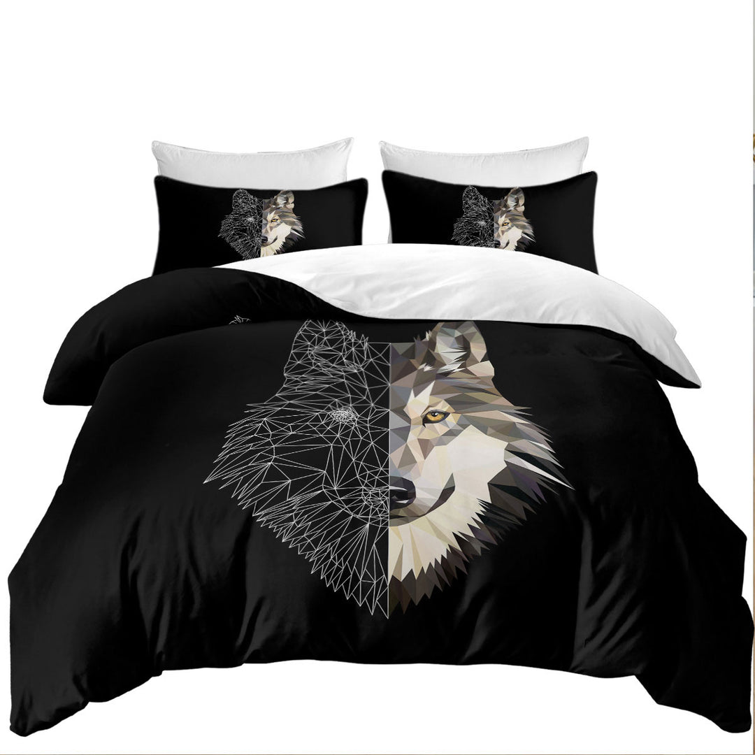 Duvet Covers with Artistic Wolf