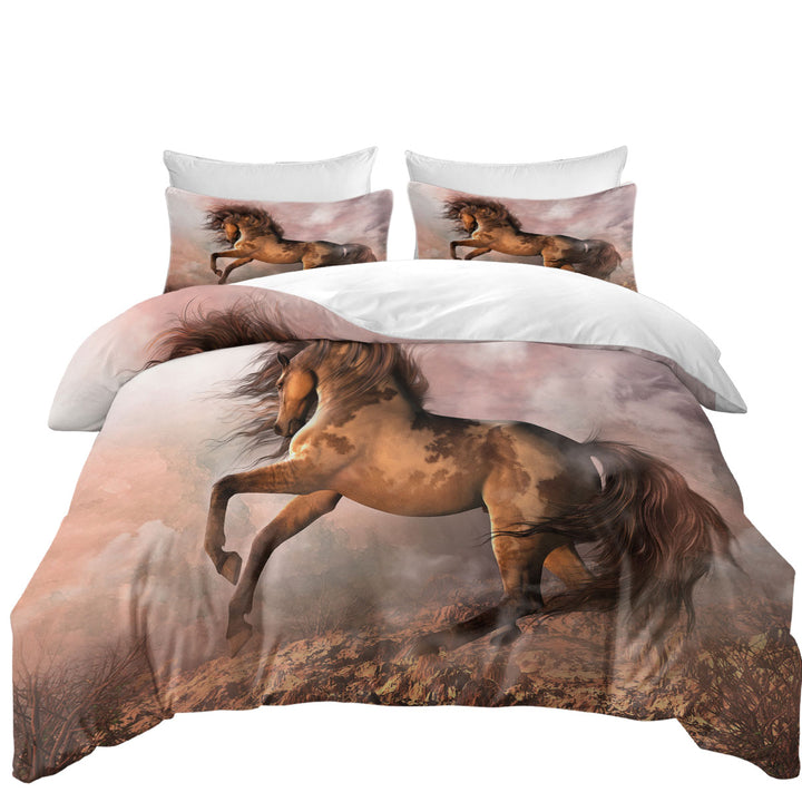 Duvet Covers with Awesome Wild Horse the Wild Spirit