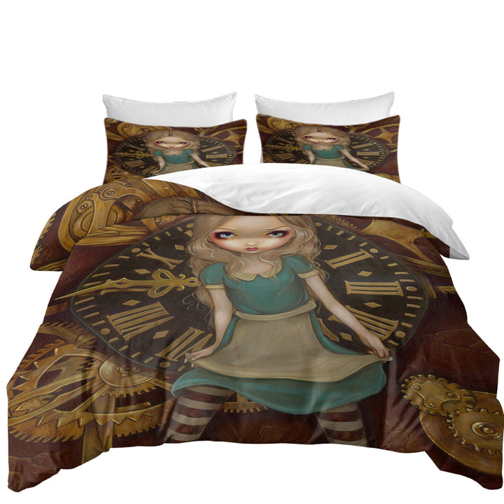 Duvet Covers with Beautiful Alice in Clockwork