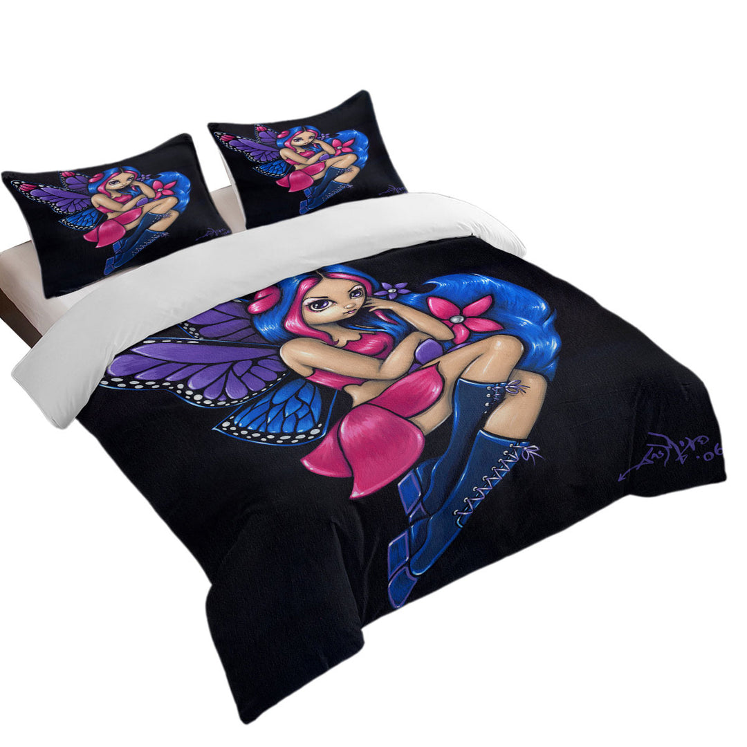 Duvet Covers with Butterfly Fairy a Little Shy