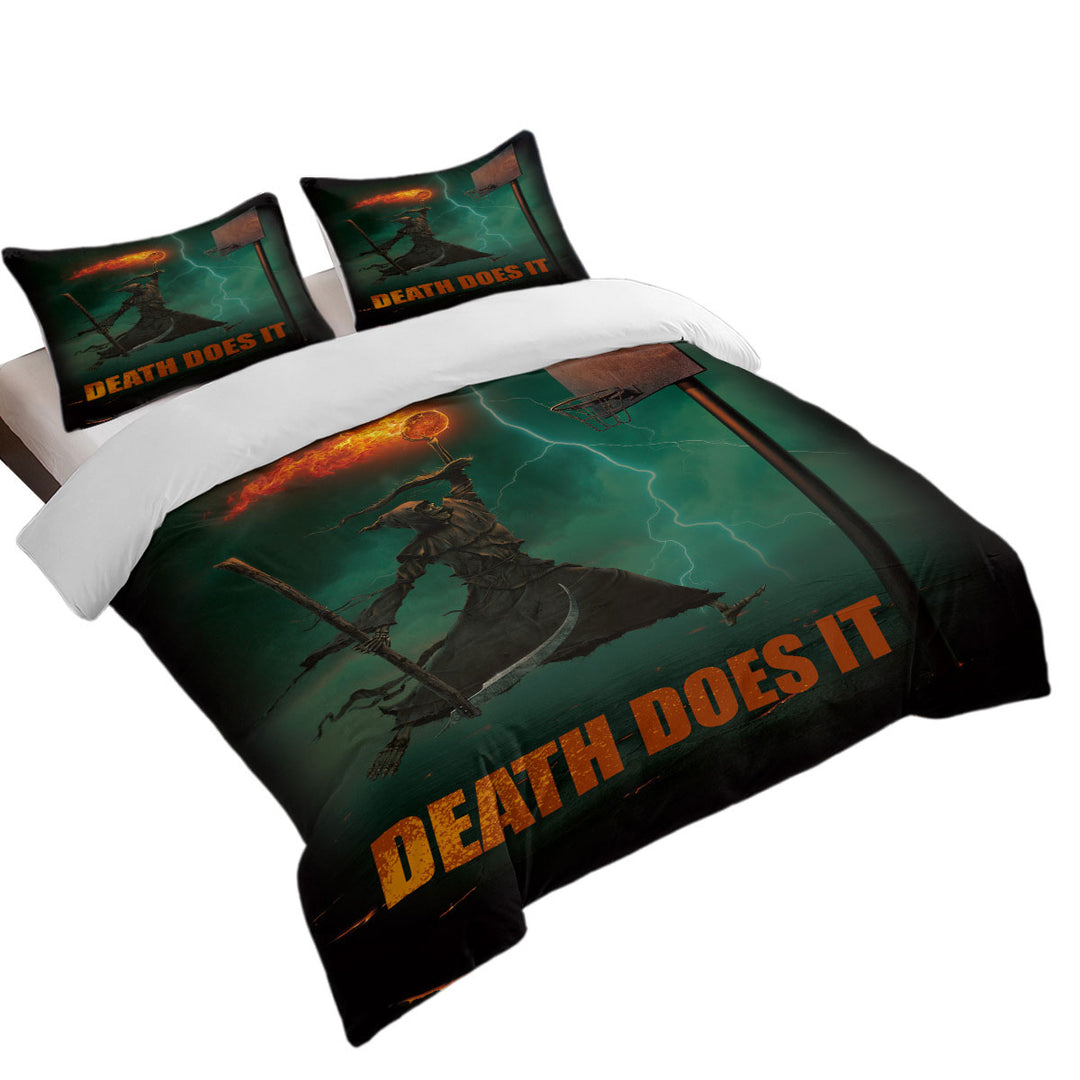 Duvet Covers with Cool Dark Art Basketball Angel of Death