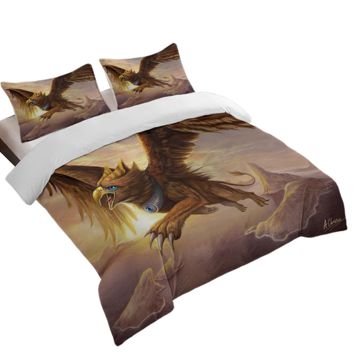 Duvet Covers with Cool Fantasy Art Griffin