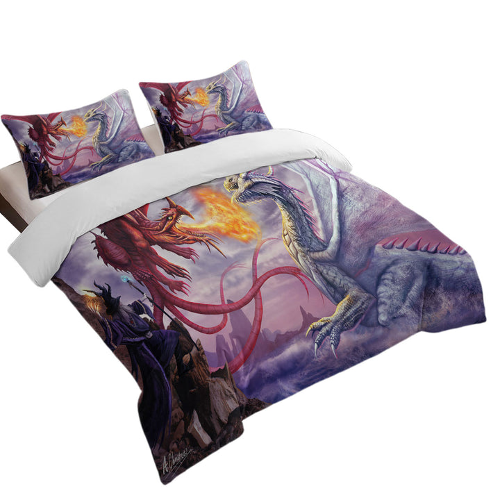 Duvet Covers with Cool Fantasy Artwork Dragons War