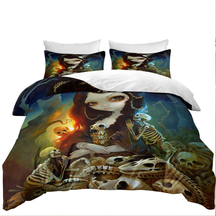 Duvet Covers with Dark Art Beautiful Princess of Bones