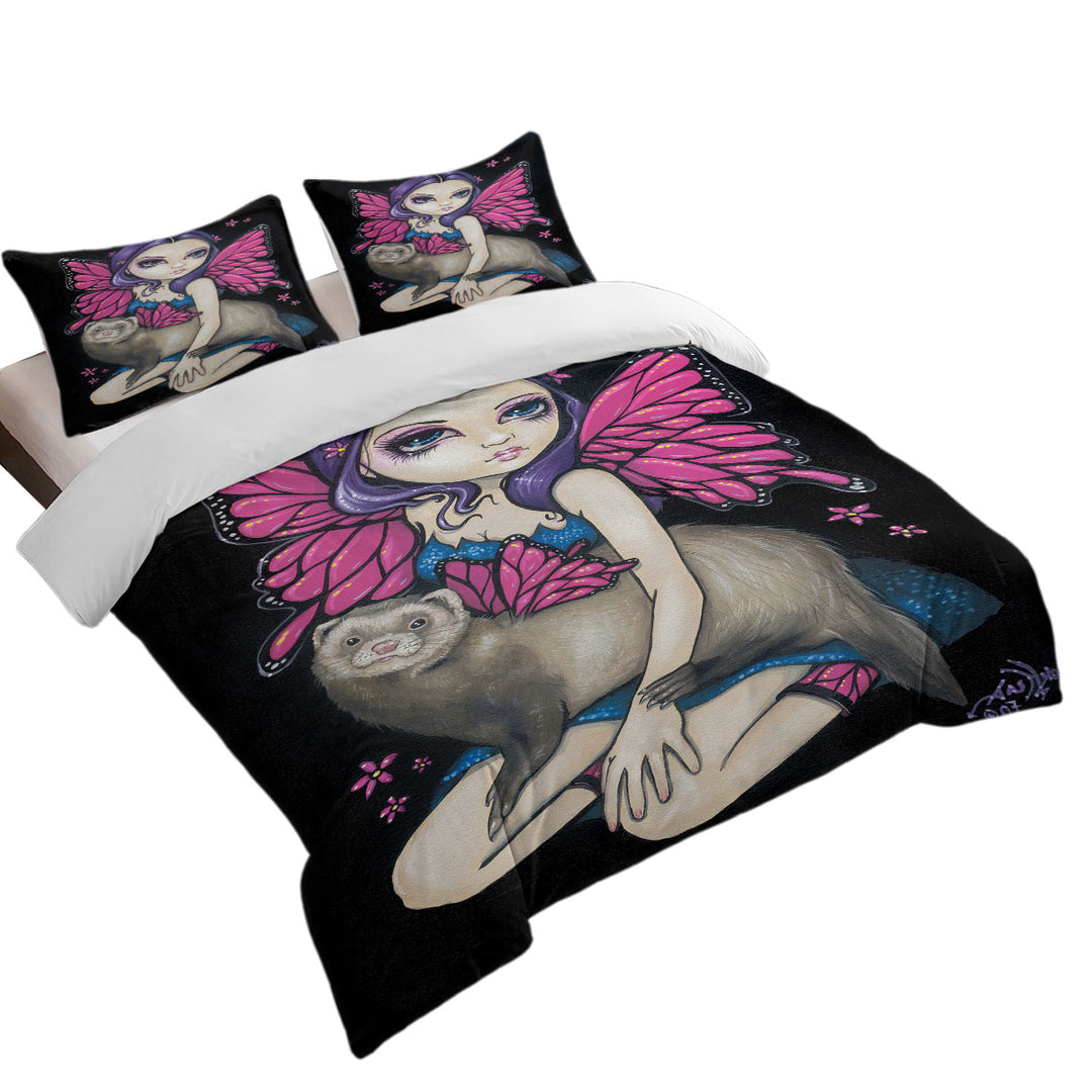 Duvet Covers with Fairey and Ferret with Butterfly Wings