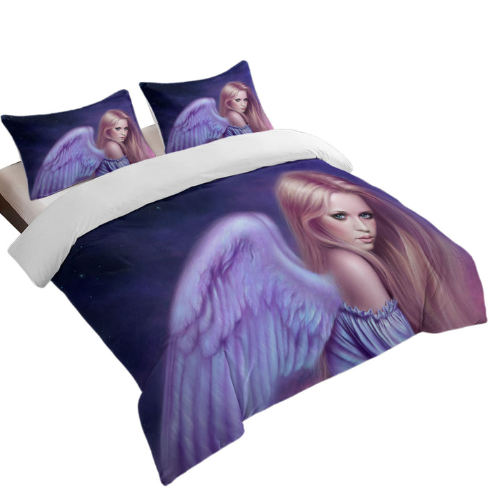 Duvet Covers with Fantasy Drawing Seraphina the Beautiful Angel