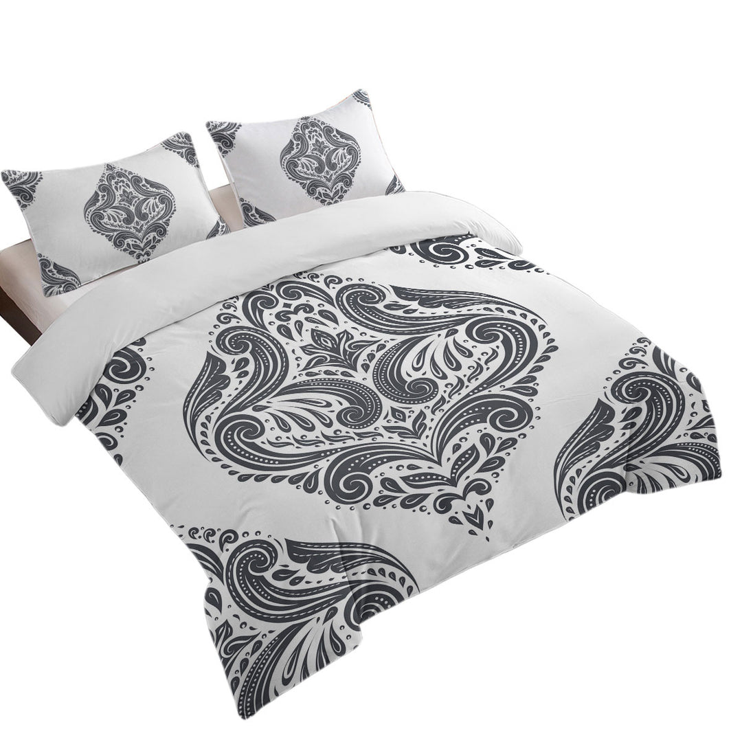 Duvet Covers with Grey Royal Floral