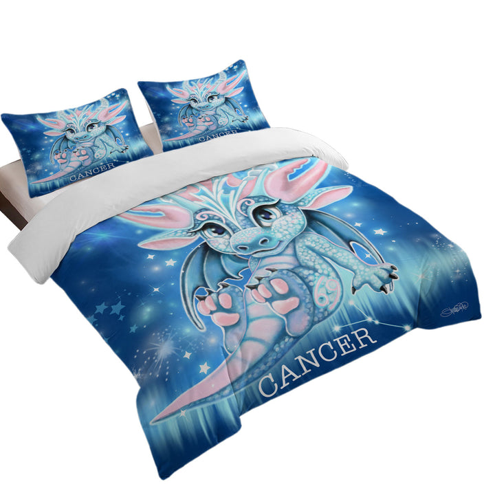 Duvet Covers with Kids Fantasy Art Cancer Lil Dragon