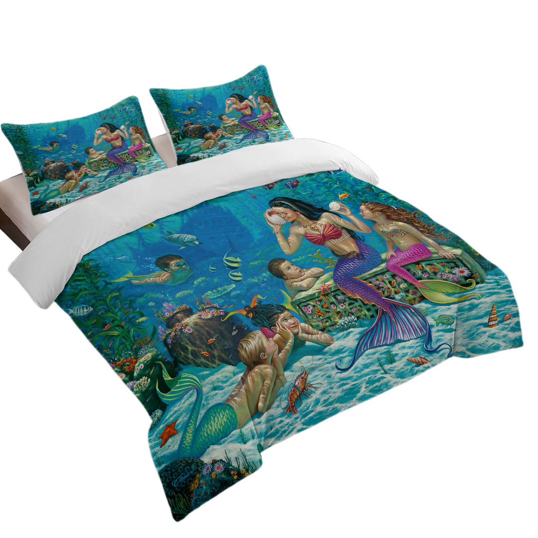 Duvet Covers with The Story Teller Mermaids Underwater World