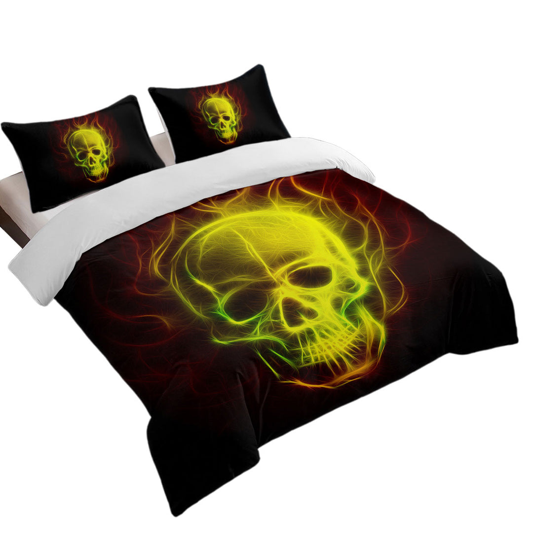 Duvet Covers with Thrilling Electric Skull