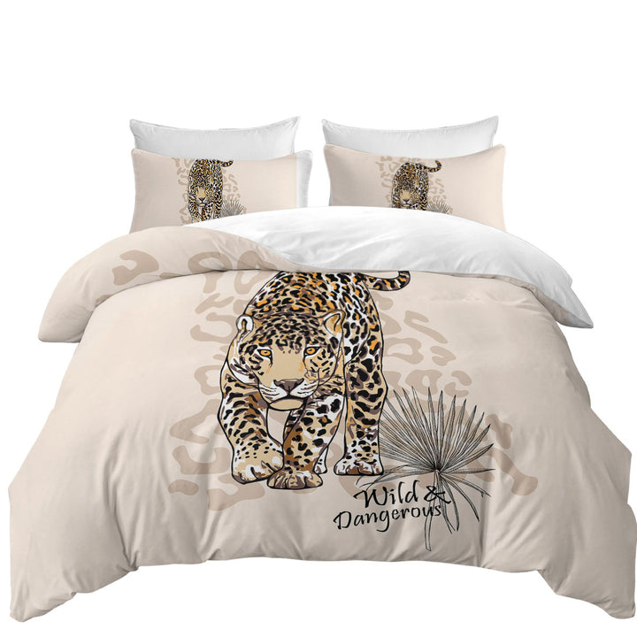 Duvet Covers with Wild and Dangerous Cool Cheetah