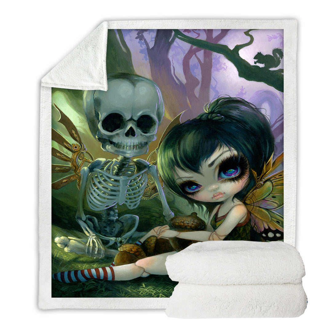 Eve and Rib Clockwork Fairy and Skeleton Throws