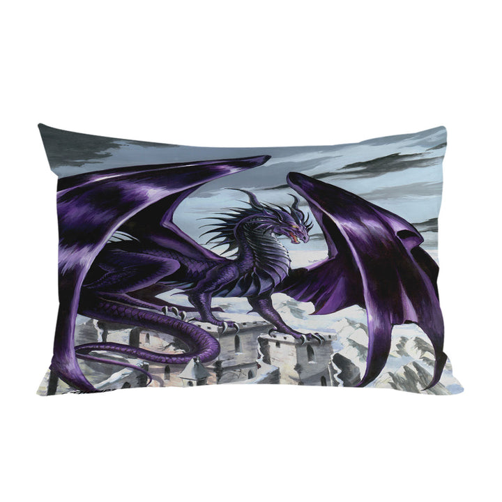 Evil Purple Dragon City Nemesis King Pillow Cases