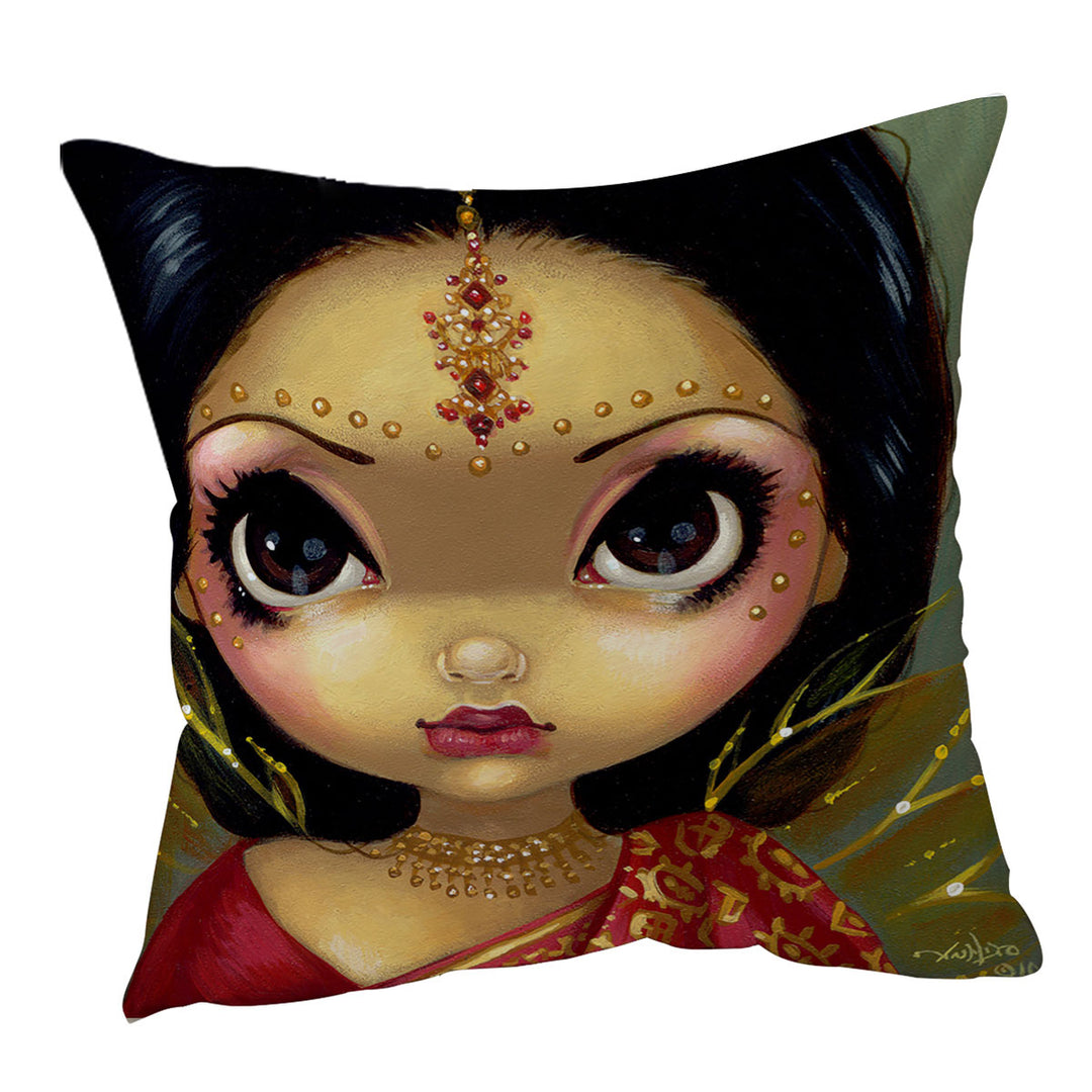 Faces of Faery _108 Beautiful Indian Princess Cushion Covers