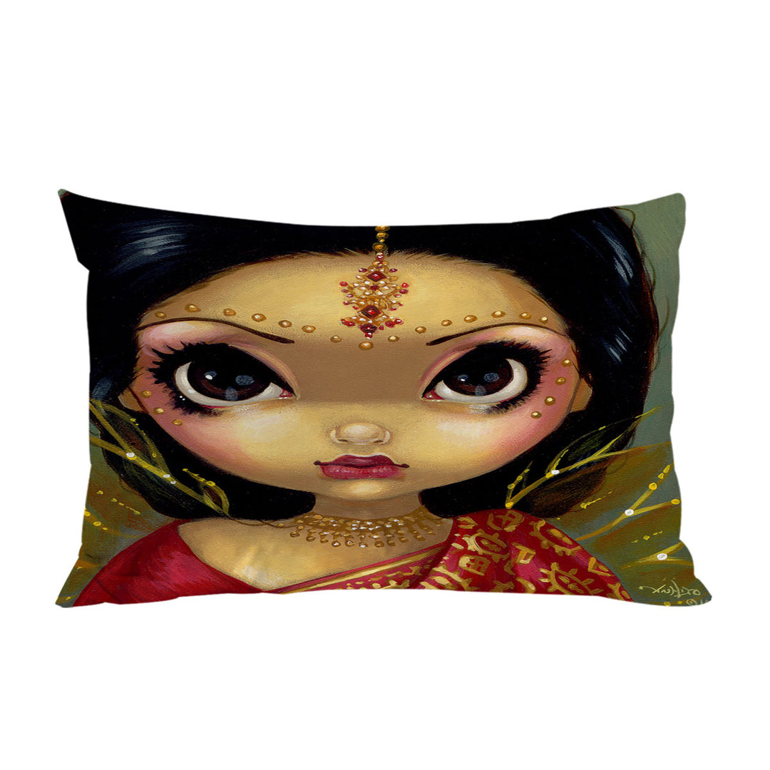 Faces of Faery _108 Beautiful Indian Princess Girl Custom Pillow Cases