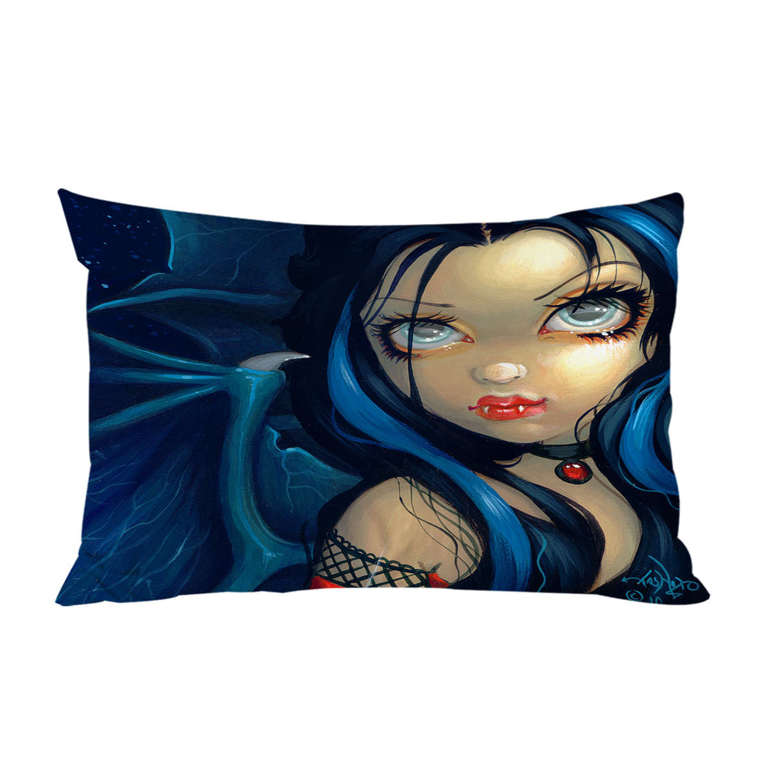 Faces of Faery _113 Vampire Dragon Winged Girl Pillow Cases