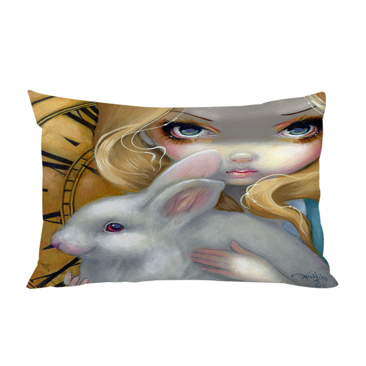 Faces of Faery _141 Blond Alice Girl and Bunny King Pillow Cases