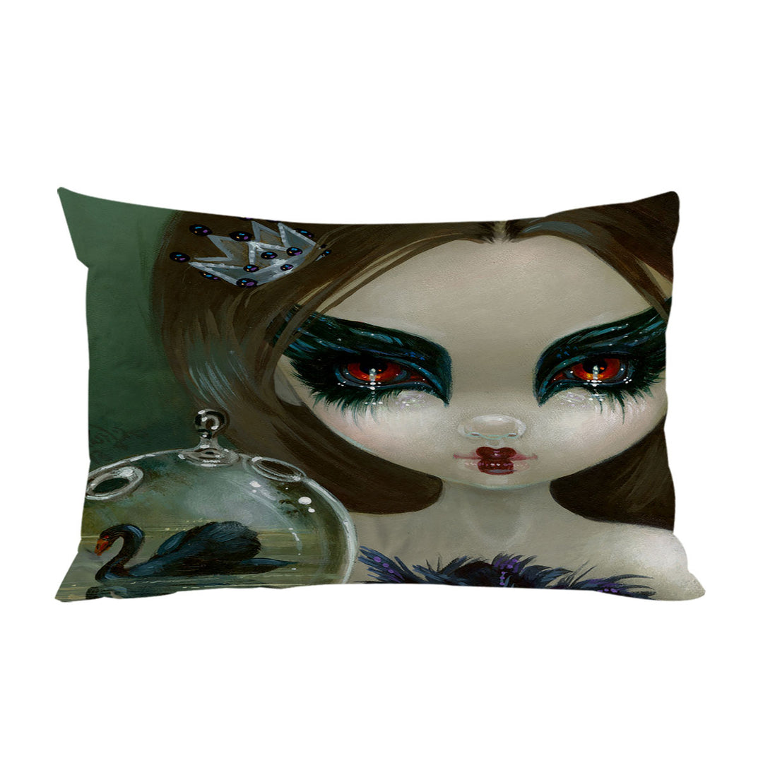 Faces of Faery _201 Black Swan Ballerina Girl Pillow Cases