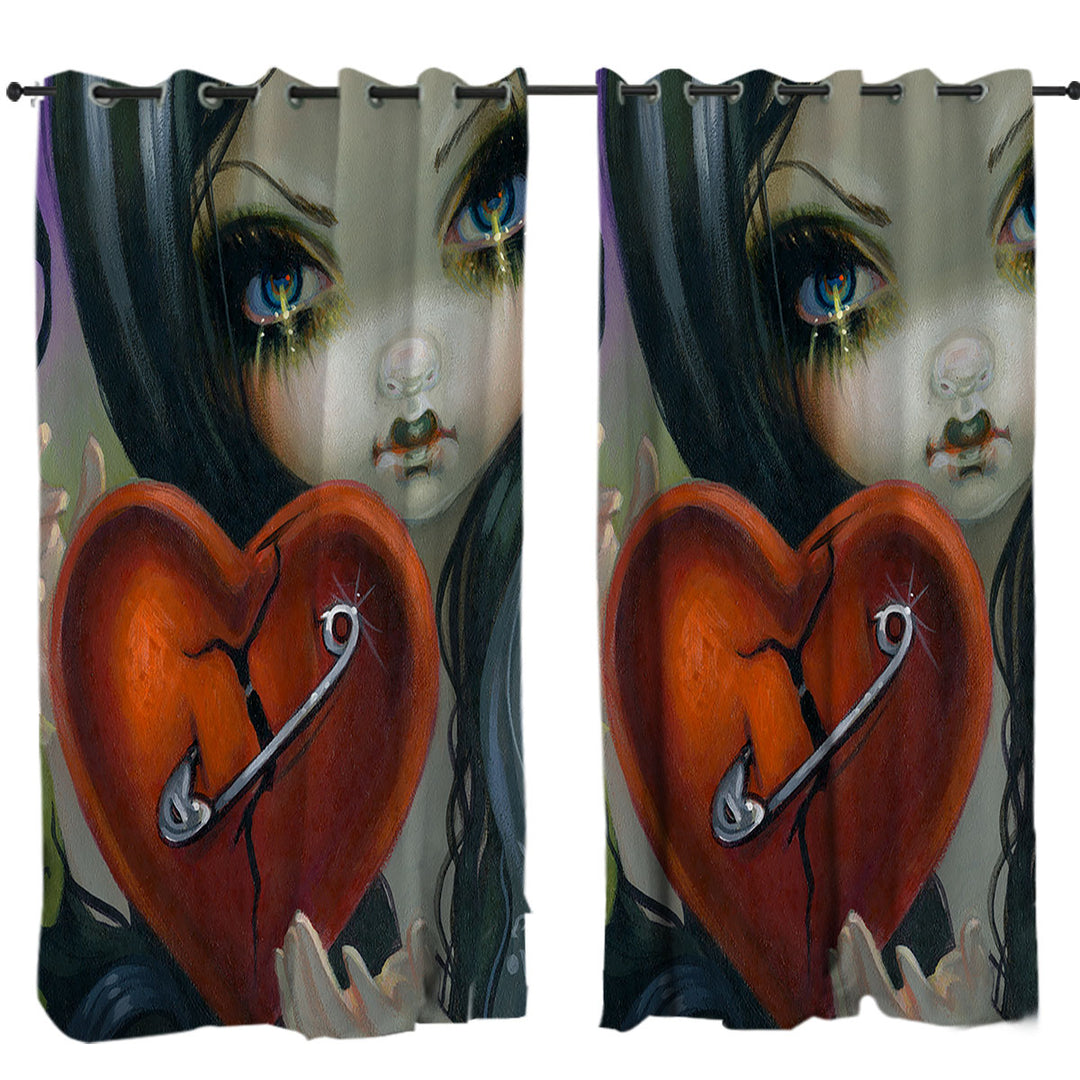 Faces of Faery _230 Goth Girl Fixing a Broken Heart Curtain