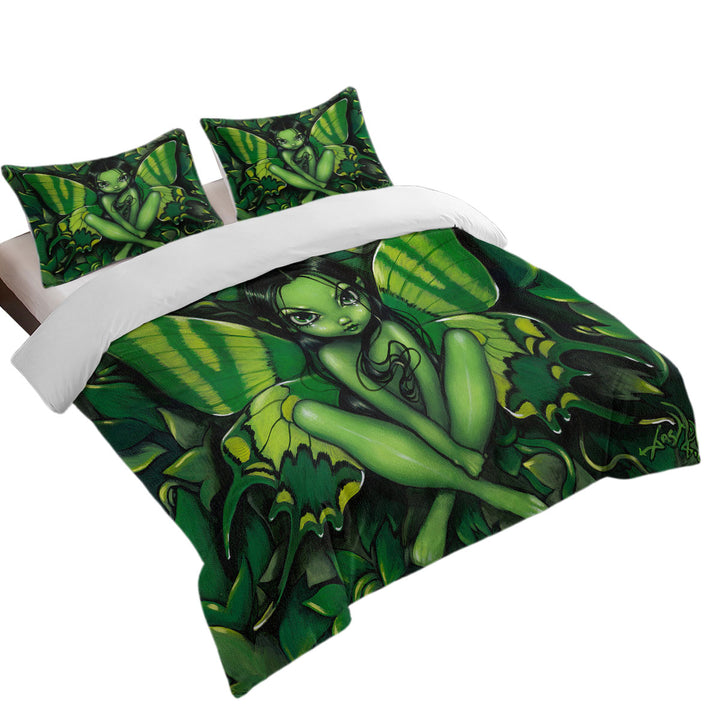 Fairy Green Butterfly Fantasy Duvet Covers