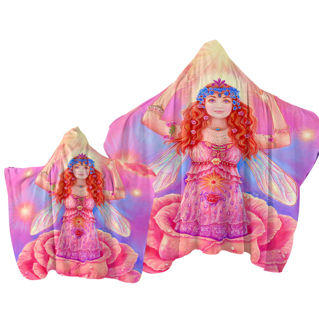 Fairy Tales Art Rose Angel Flower Spirit Towel Hoodie