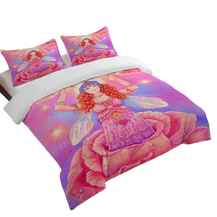 Fairy Tales Art Rose Angel Flower Spirit Twin Duvet Covers