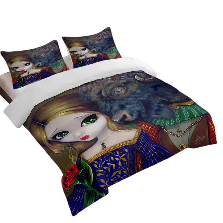 Fairytale Art Beauty and the Beast Duvet Cover