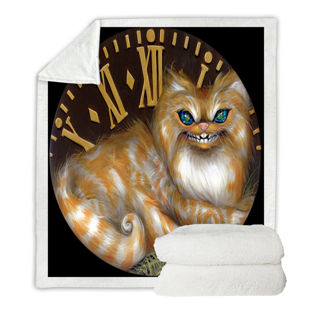 Fairytale Art Cheshire Cat Throw Blanket