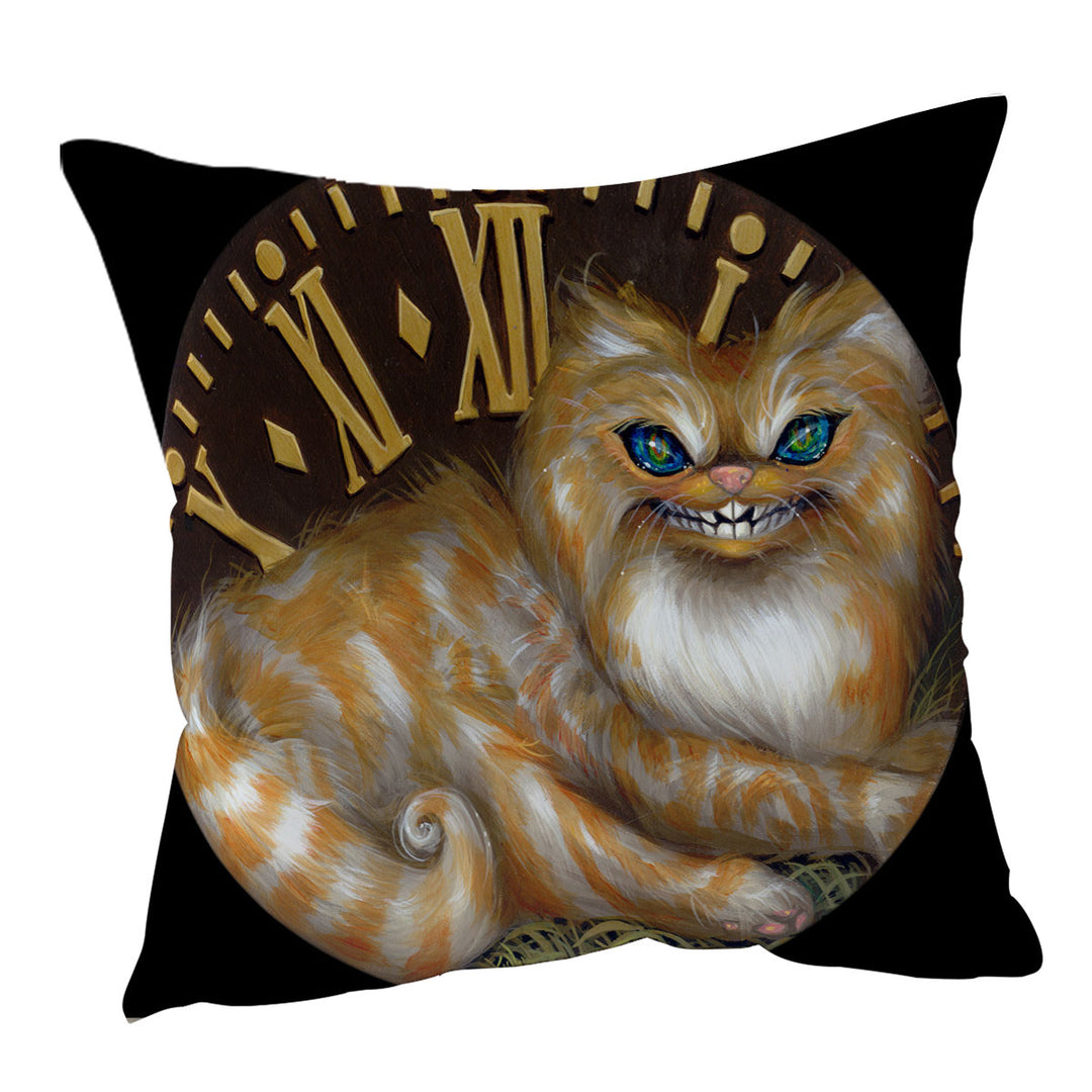 Fairytale Art Cheshire Cat Throw Pillows