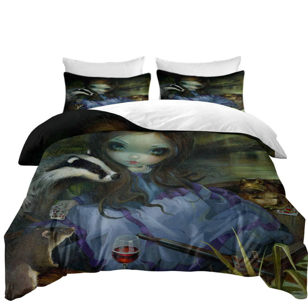 Fairytale Art Prints the Wind in the Willows King Duvet Cover set