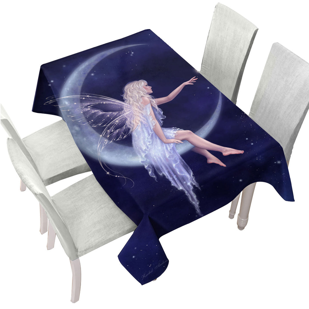 Fairytale Art the Birth of Star Beautiful Moon Fairy Custom table cloth