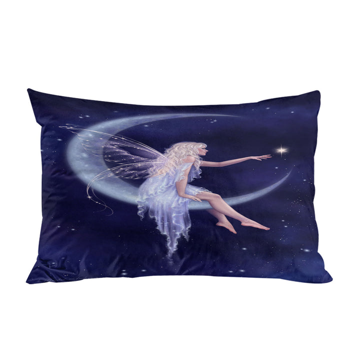 Fairytale Art the Birth of Star Beautiful Moon Fairy Pillowcases