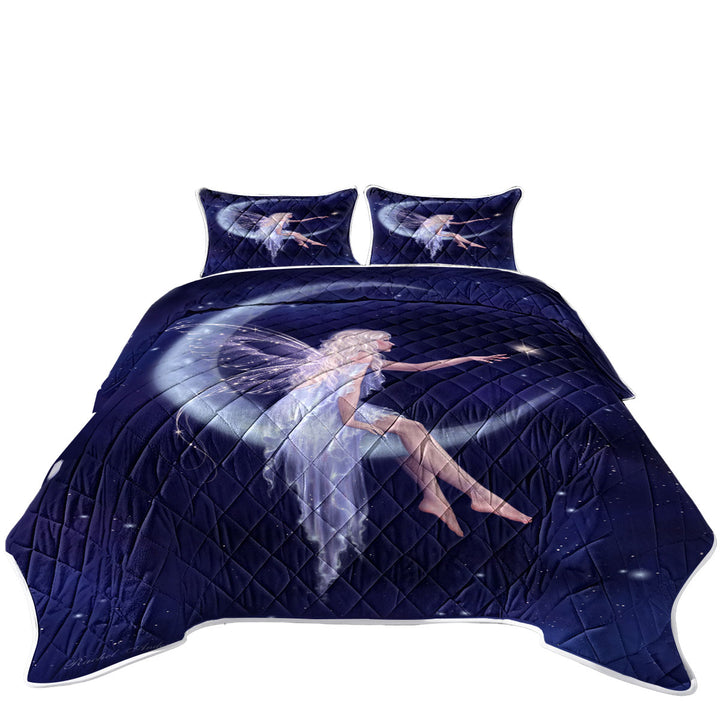 Fairytale Art the Birth of Star Beautiful Moon Fairy Summer Quilt