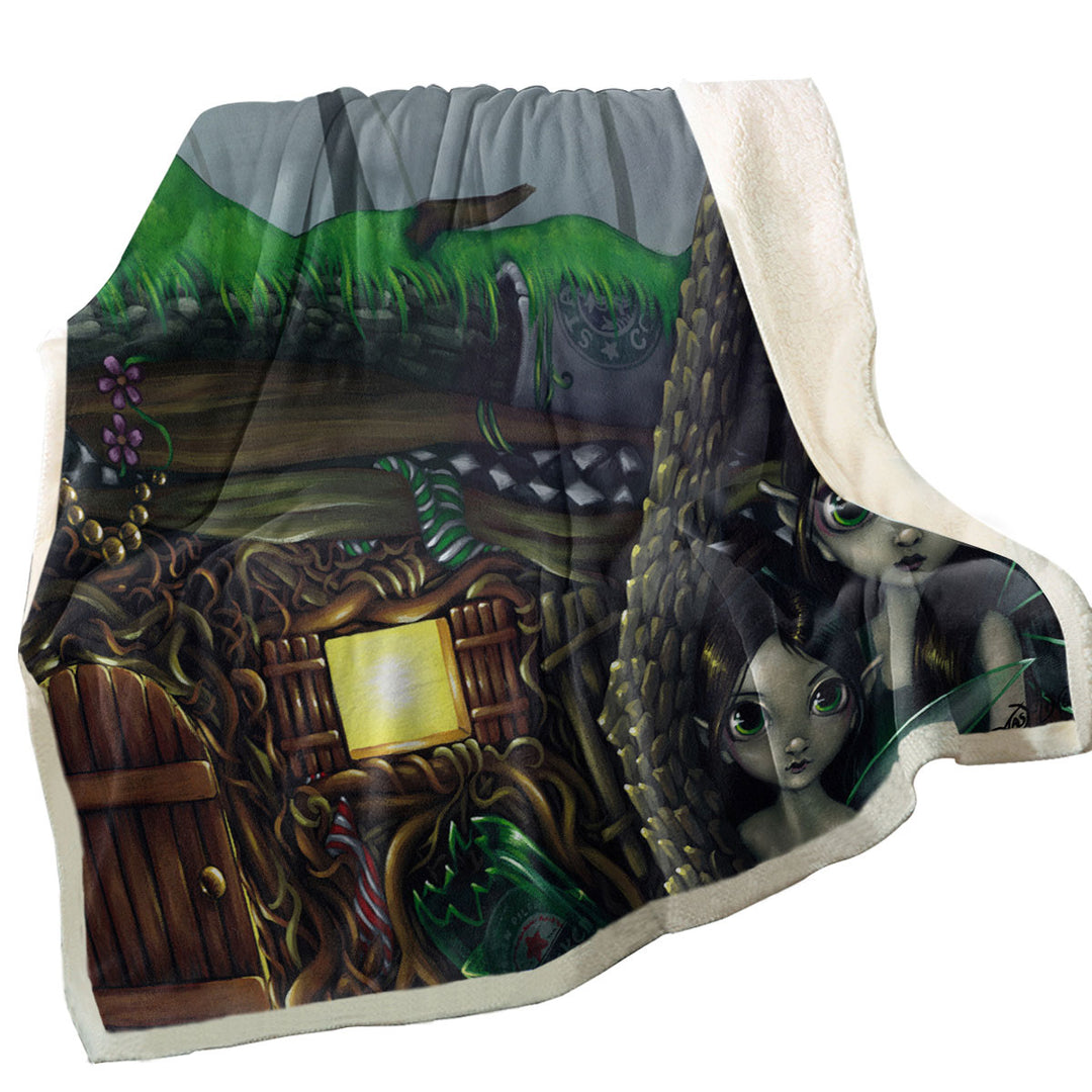 Fairytale Fleece Blankets Fairy Dwelling Underhill House