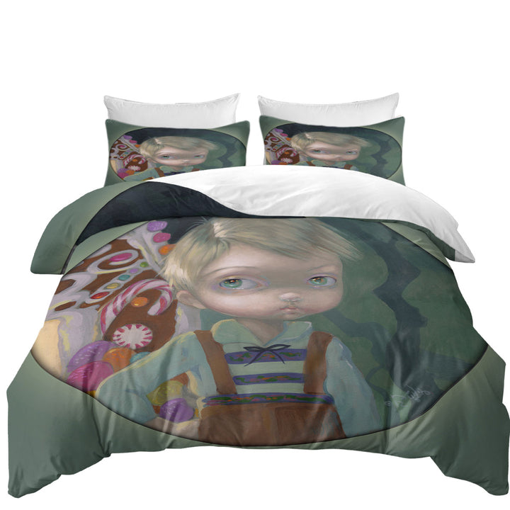 Fairytale Kids Art Hansel House Made of Candy Comforter Cover