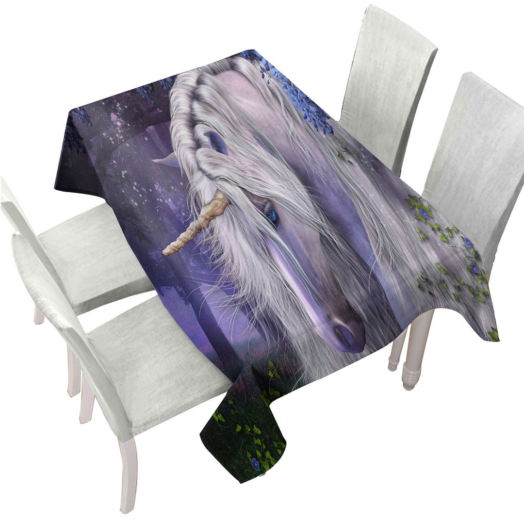 Fantast Art Moonlight Serenade Unicorn Tablecloth