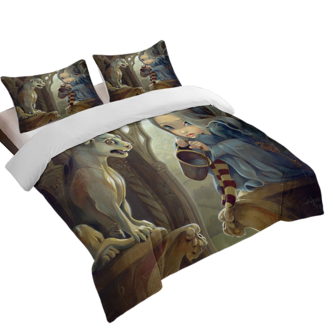 Fantasy Art Alannah and the Gargoyle Duvet Cover set