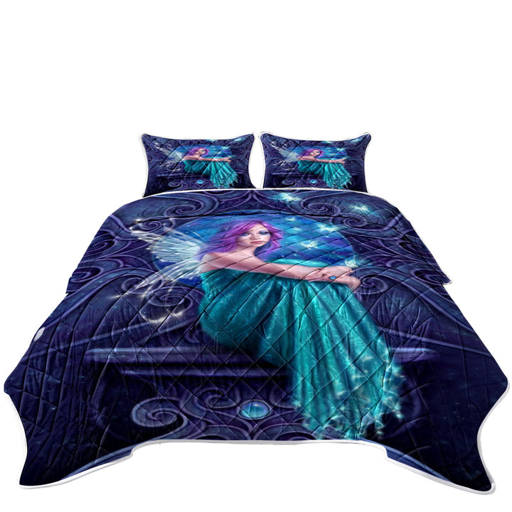 Fantasy Art Astraea the Pretty Butterfly Fairy Quilts for sale