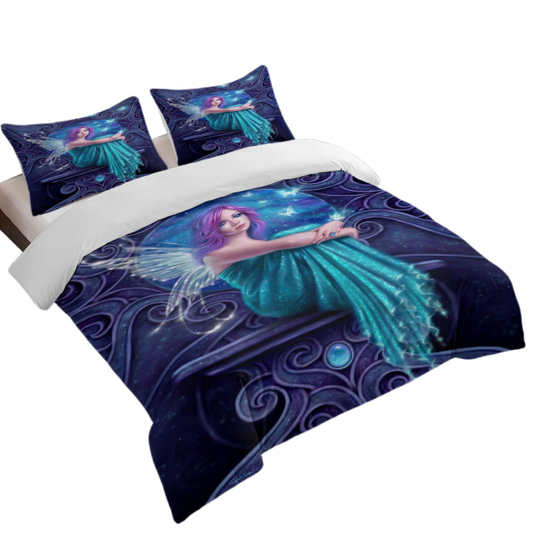 Fantasy Art Astraea the Pretty Butterfly Fairy full Size Duvet Cover