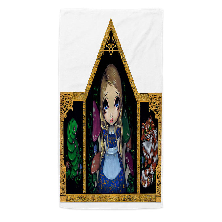 Fantasy Art Beach Towels of Alice and Friends