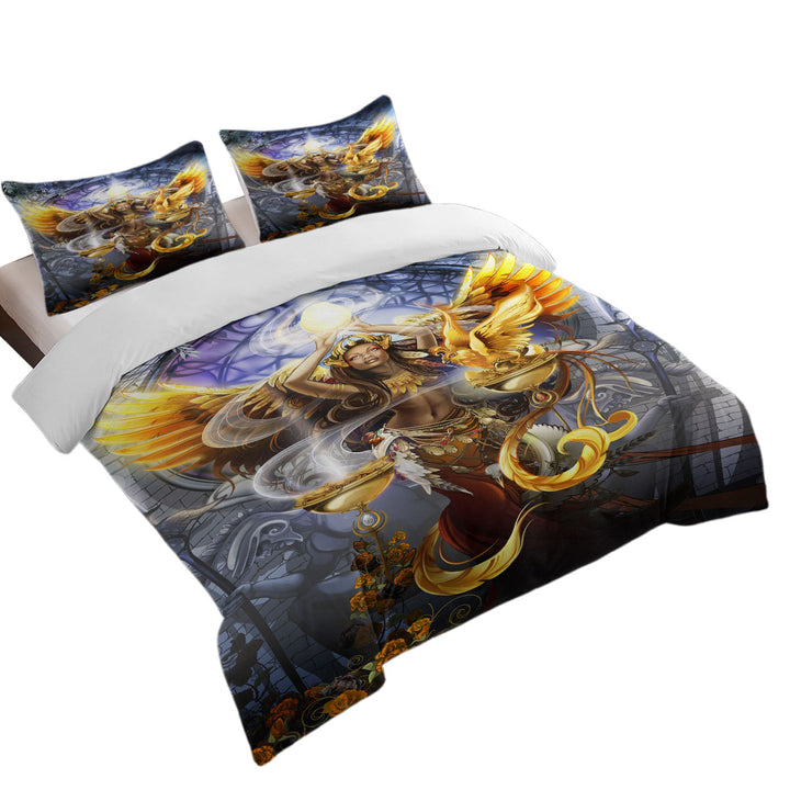 Fantasy Art Beautiful Woman Angel Duvet Cover set