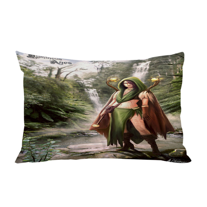 Fantasy Art Beautiful Woman Warrior King Pillow Cases