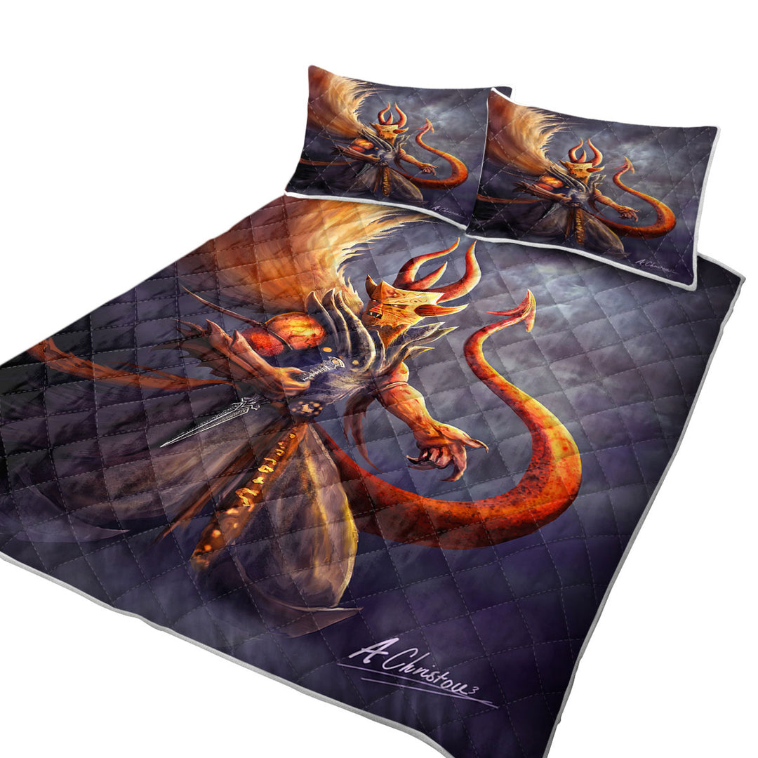 Fantasy Art Berit of Abolition Scary Demon Coverlets