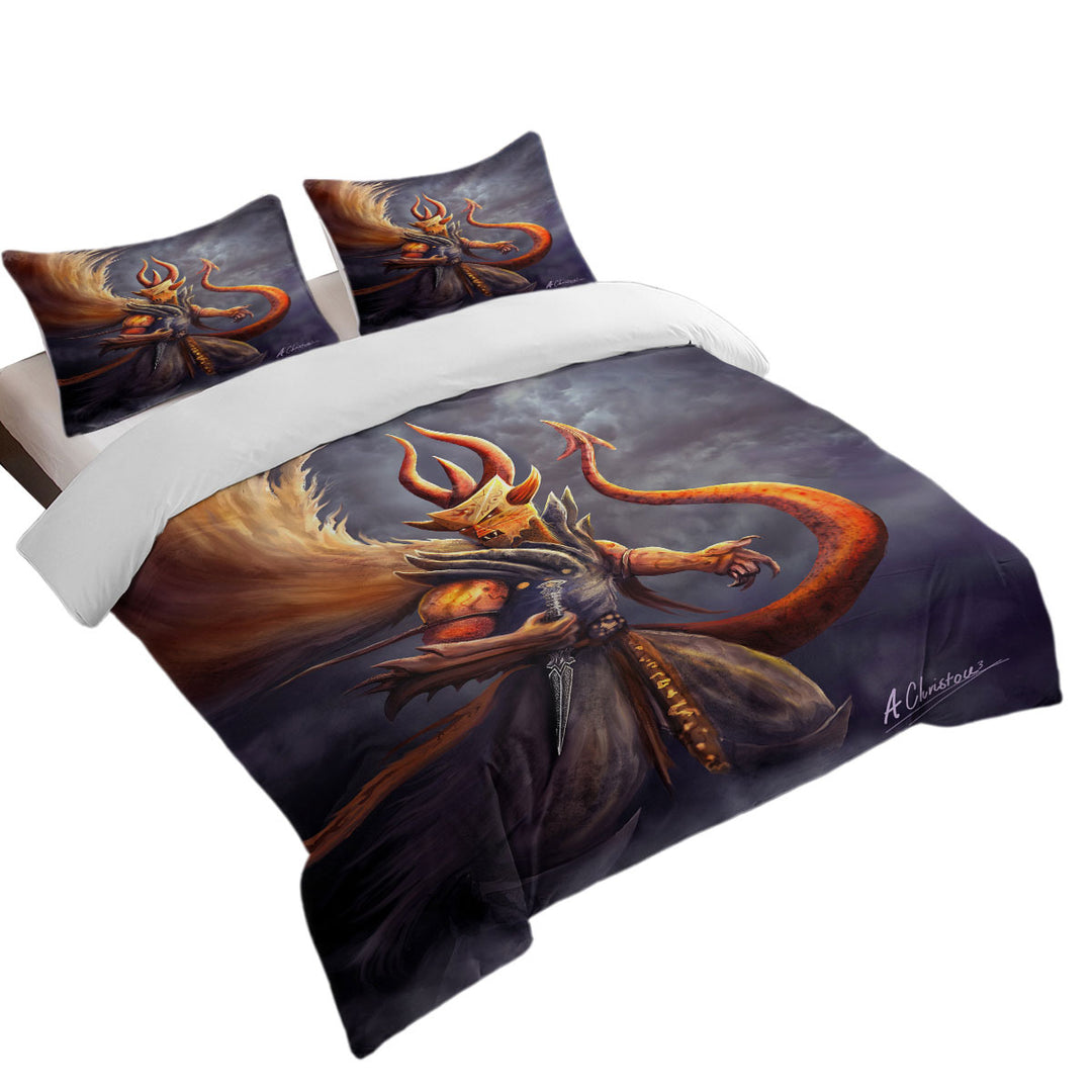 Fantasy Art Berit of Abolition Scary Demon Oversized King Duvet Cover