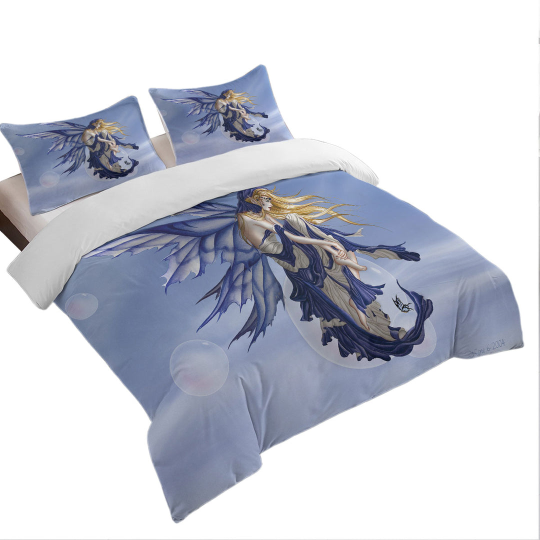 Fantasy Art Blue Dream Fairy Duvet Cover