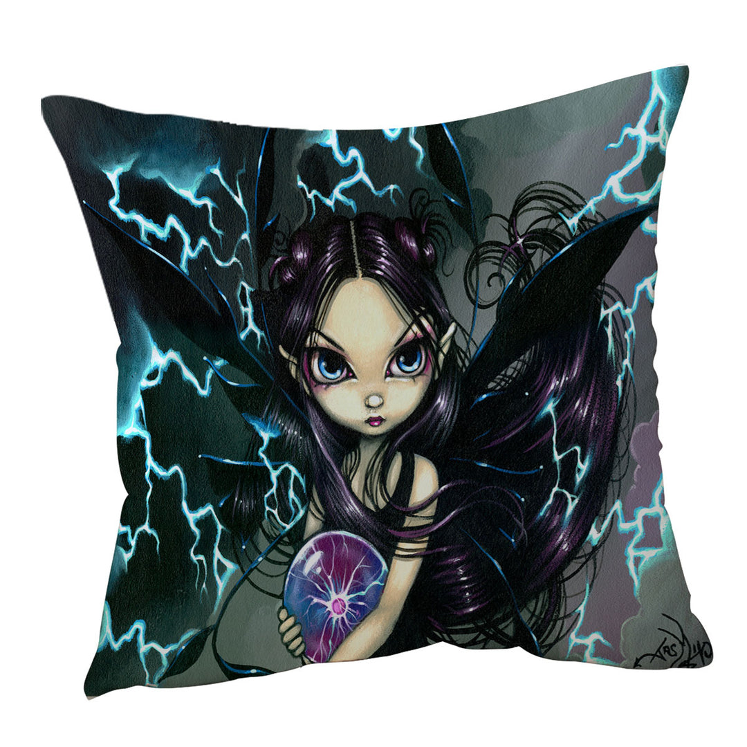 Fantasy Art Bringer of Lightning Fairy Cushion Covers