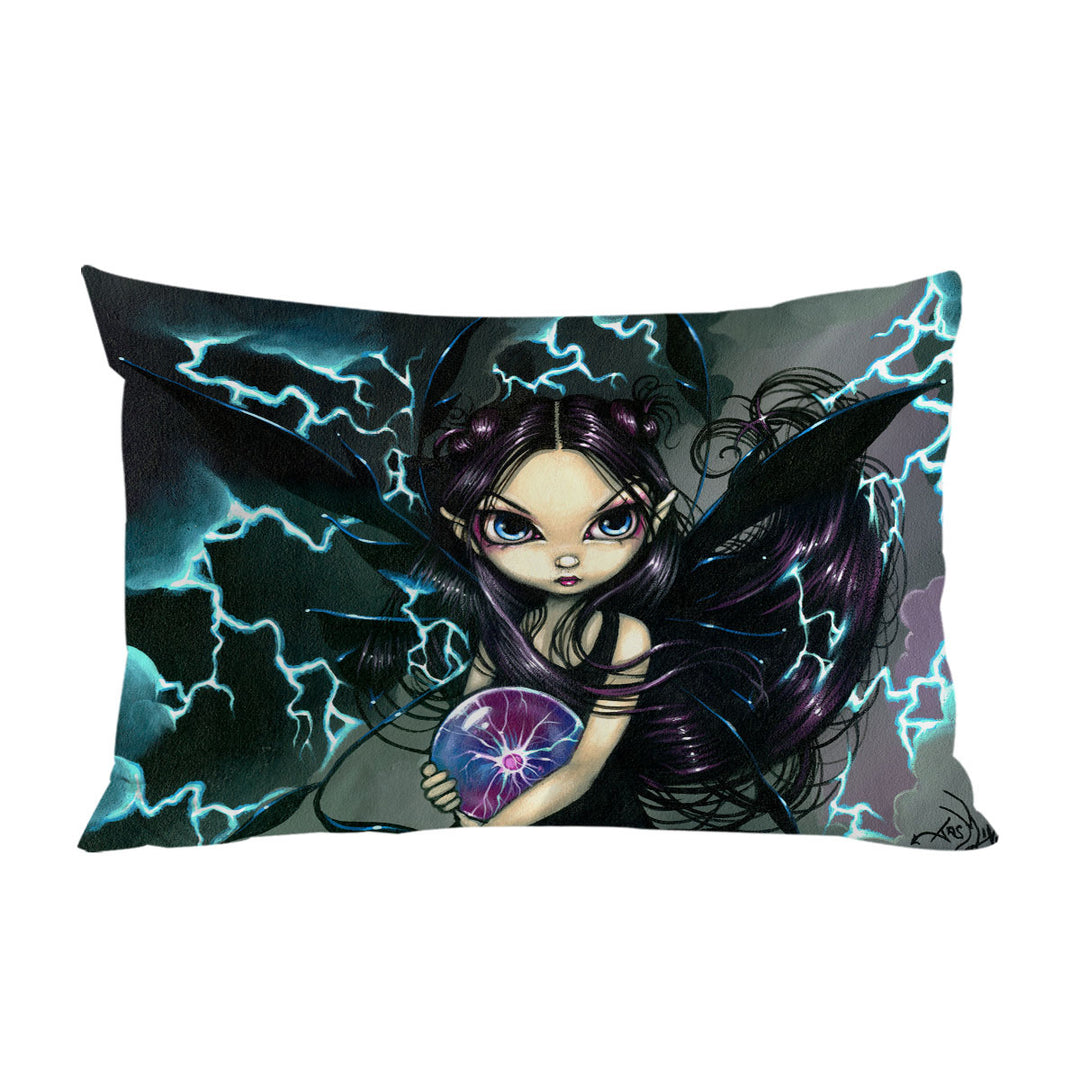 Fantasy Art Bringer of Lightning Fairy Pillow Cases