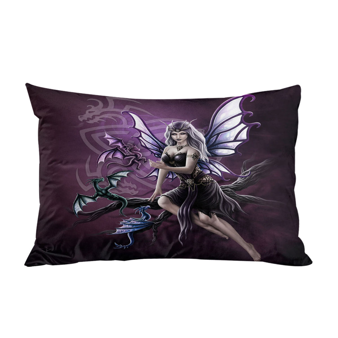 Fantasy Art Butterfly Girl the Dragon Keeper Pillowcases